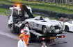  Crash Mercedesa 300 SLS z Jaguarem