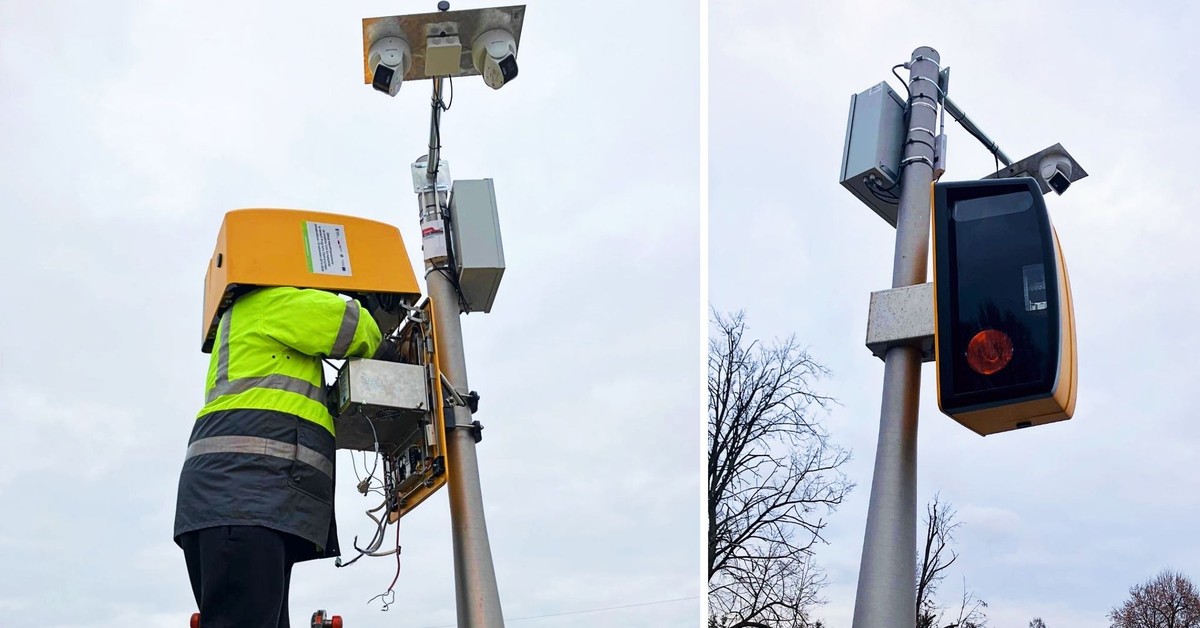 Fotoradar rekordzista powrócił. Wcześniej zniszczono go dwa razy, w tym siekierą