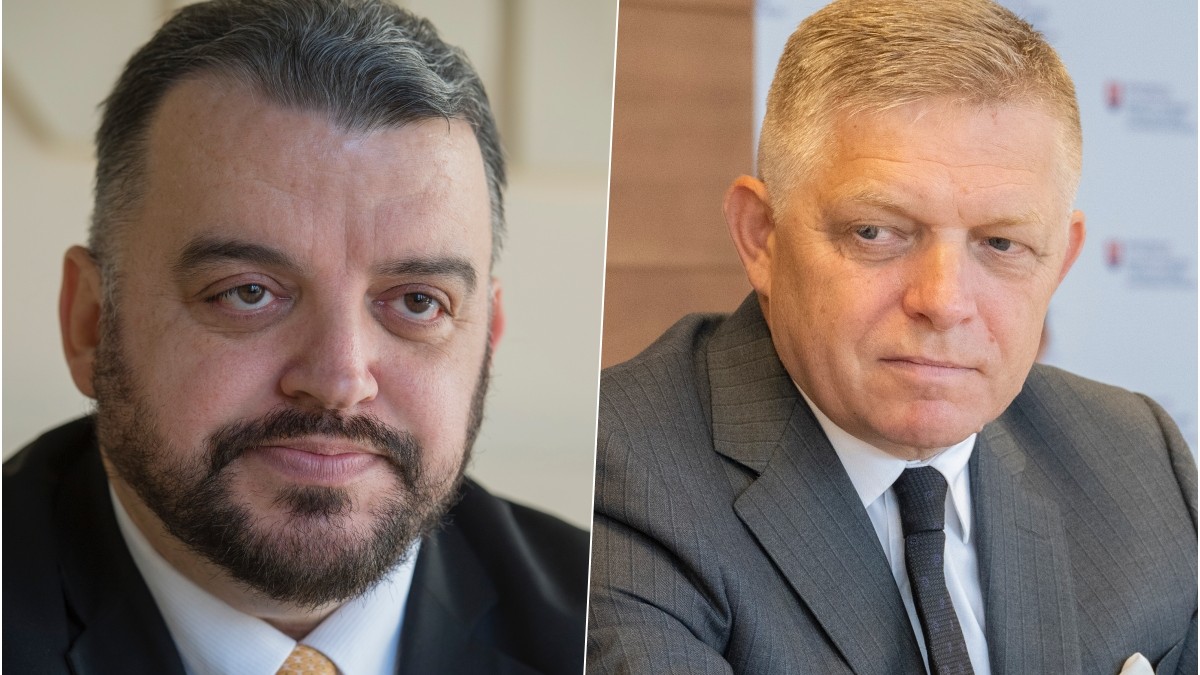 Eduard Chmelár a Robert Fico.