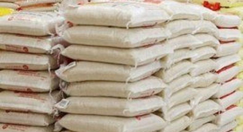 Navy hands over 300 bags of seized rice to Customs