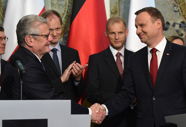 Prezydent RP Andrzej Duda i prezydent RFN Joachim Gauck, PAP/Radek Pietruszka