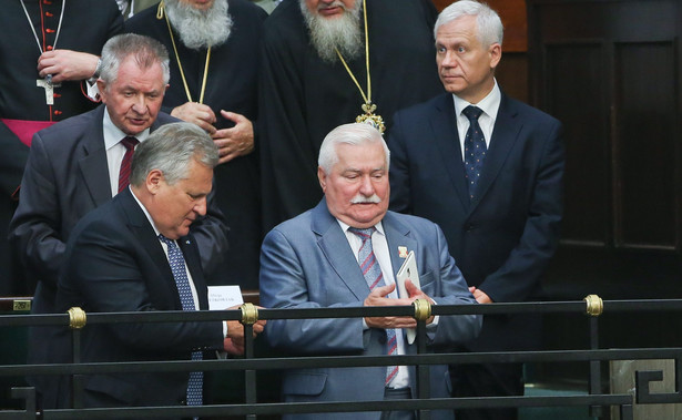 Aleksander Kwaśniewski i Lech Wałęsa