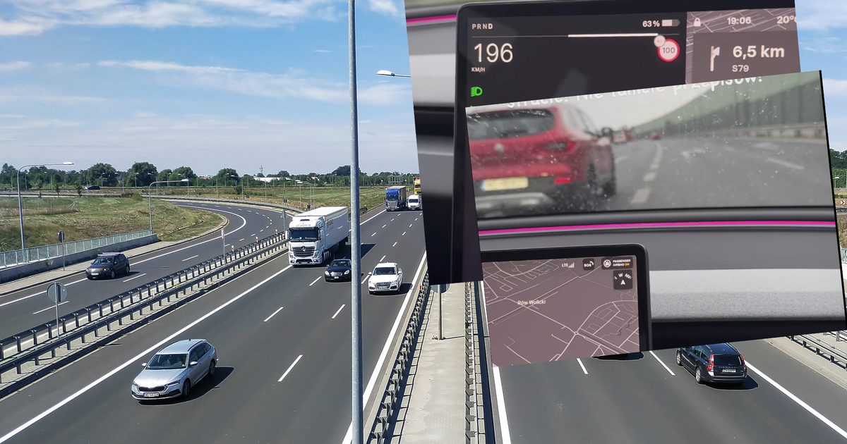  To było tylko 200 km/h na ekspresówce. Kierowca Tesli pokazał, jak z miejsca stracić prawo jazdy