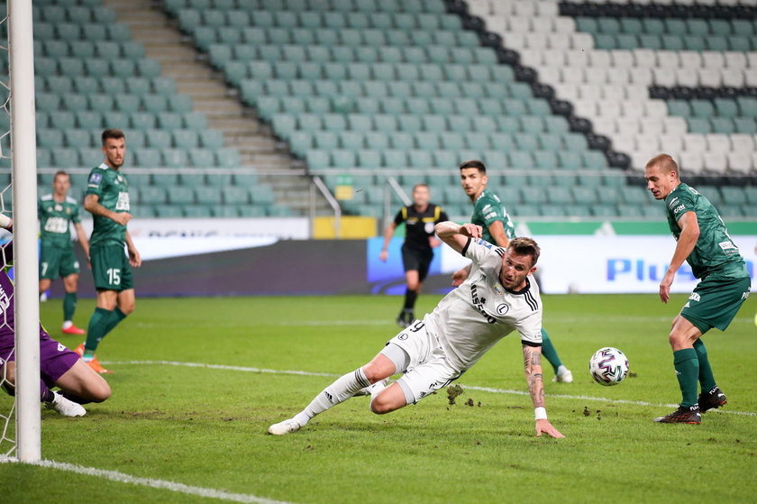 Pilka nozna. PKO Ekstraklasa. Legia Warszawa - Zaglebie Lubin. 18.10.2020