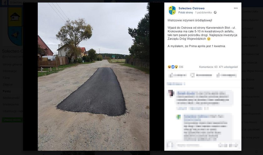 Drogowy absurd na Pomorzu. Internauci pękają ze śmiechu