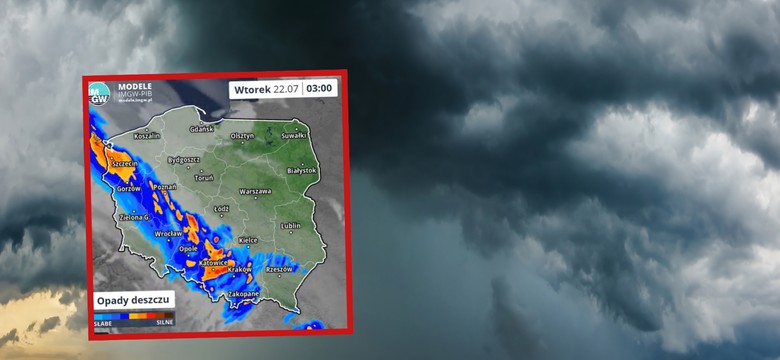 IMGW bije na alarm. Burze i ulewy uderzają w Polskę