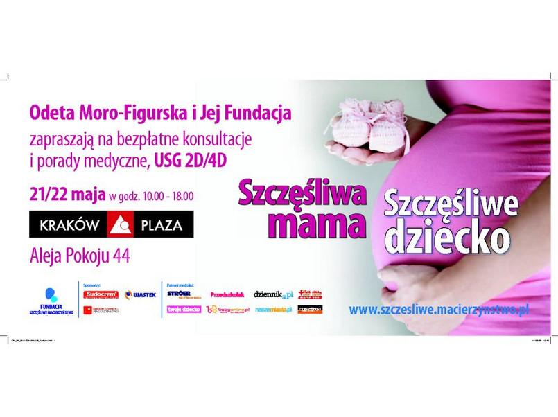 “SZCZĘŚLIWA MAMA = SZCZĘŚLIWE DZIECKO” - plakat krakowskiej edycji