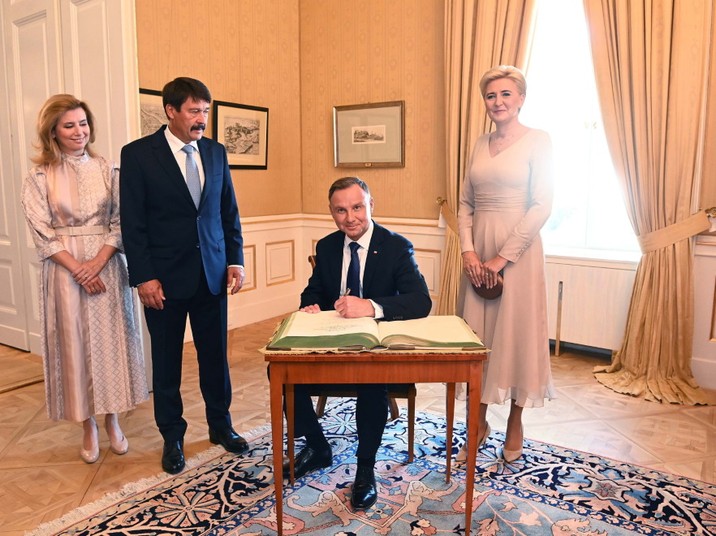 Agata Kornhauser-Duda Andrzej Duda Janos Ader Anita Herczegh