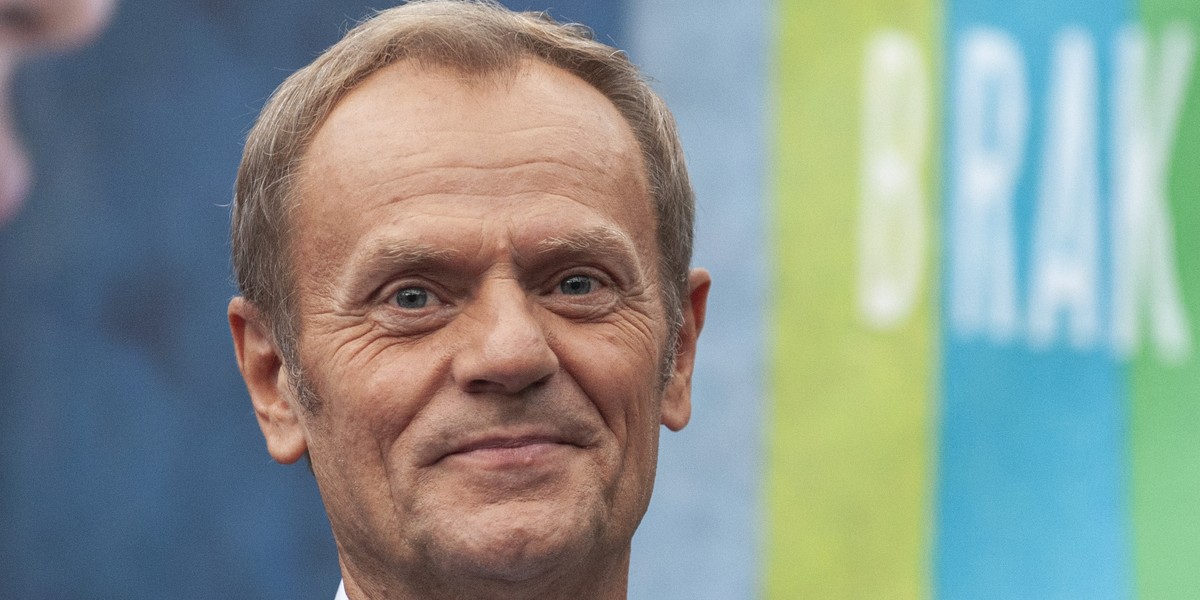 Przewodniczący PO, Donald Tusk.