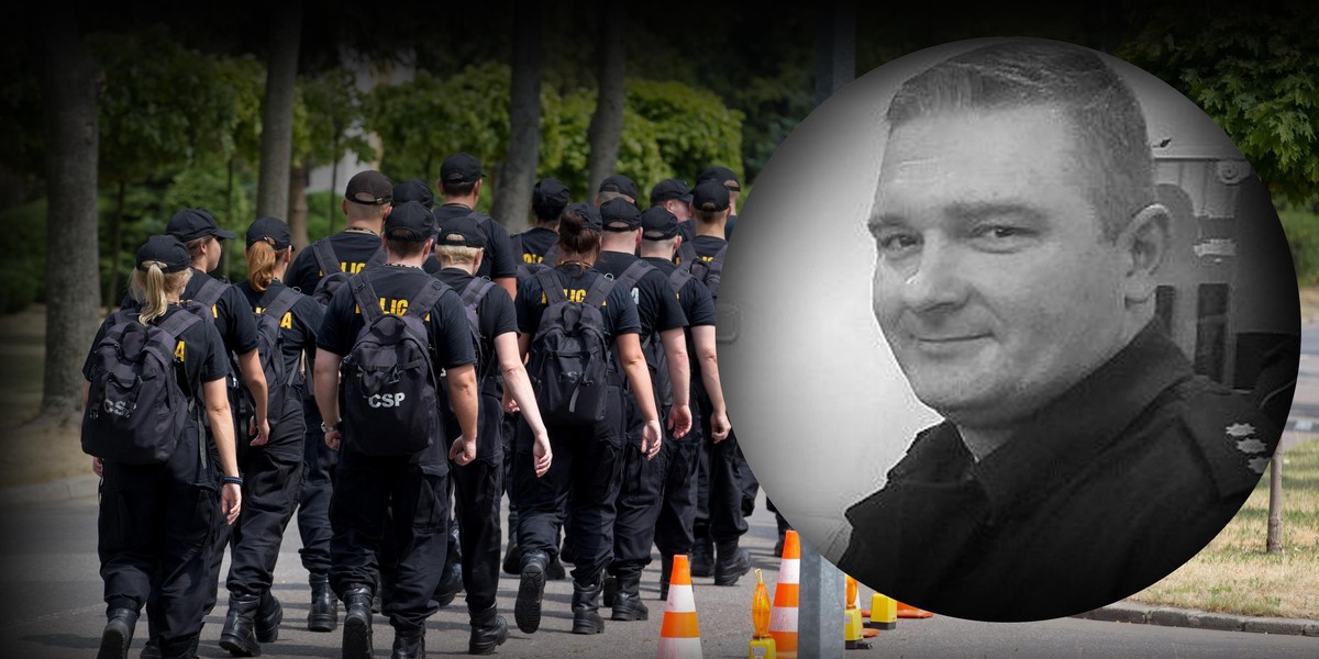 Zmarł policjant w trakcie służby.