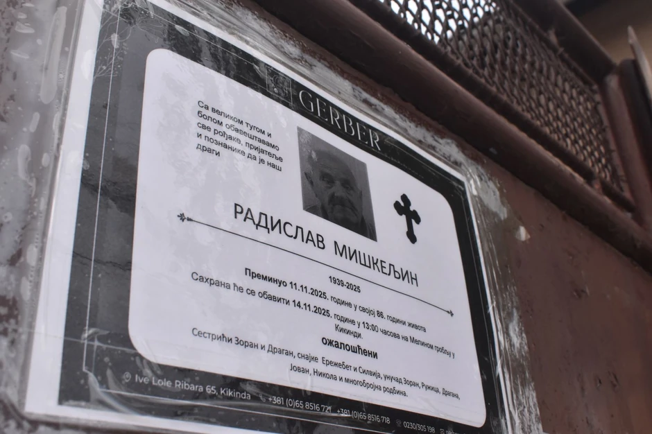 Umrlica - ovo je Radislav kojeg je beskućnik ubio u Kikindi