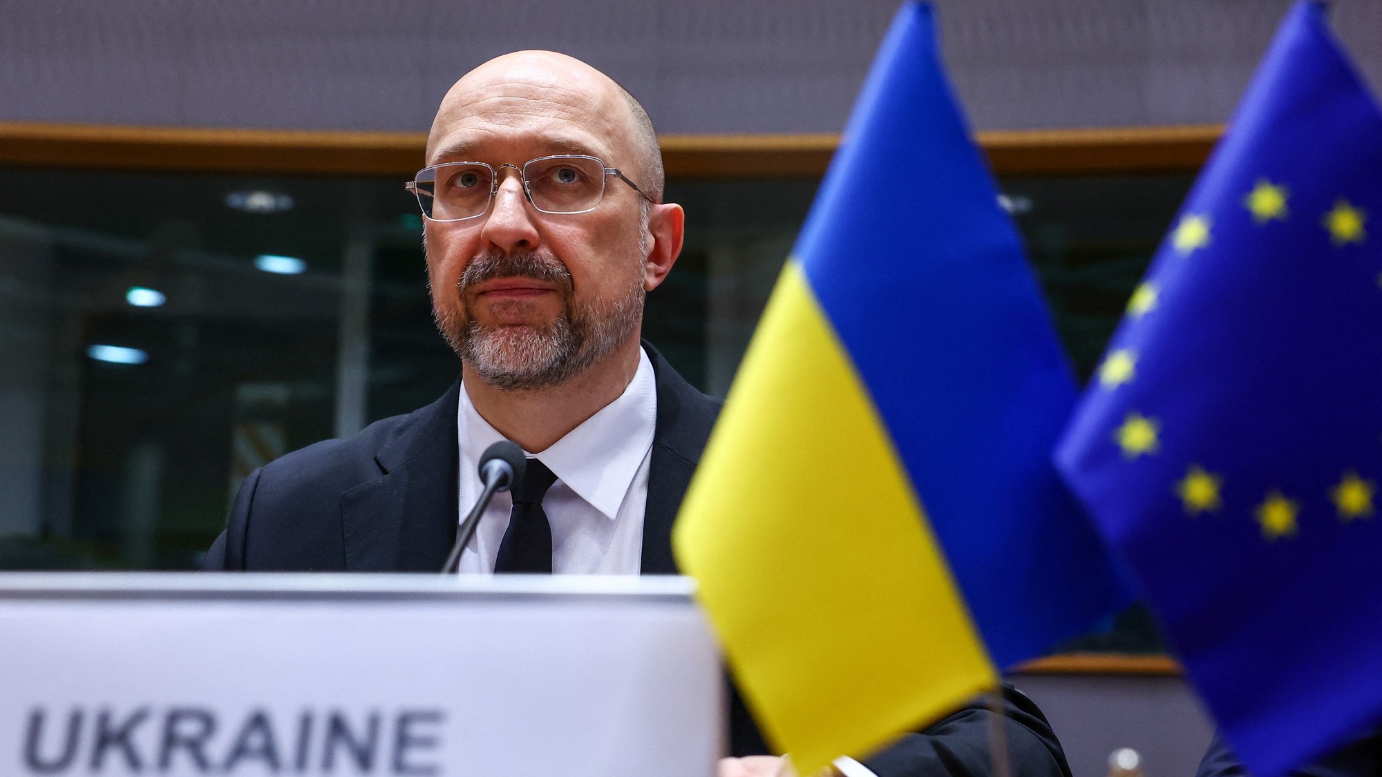 Denys Šmyhal v Bruseli, 9. apríla 2025