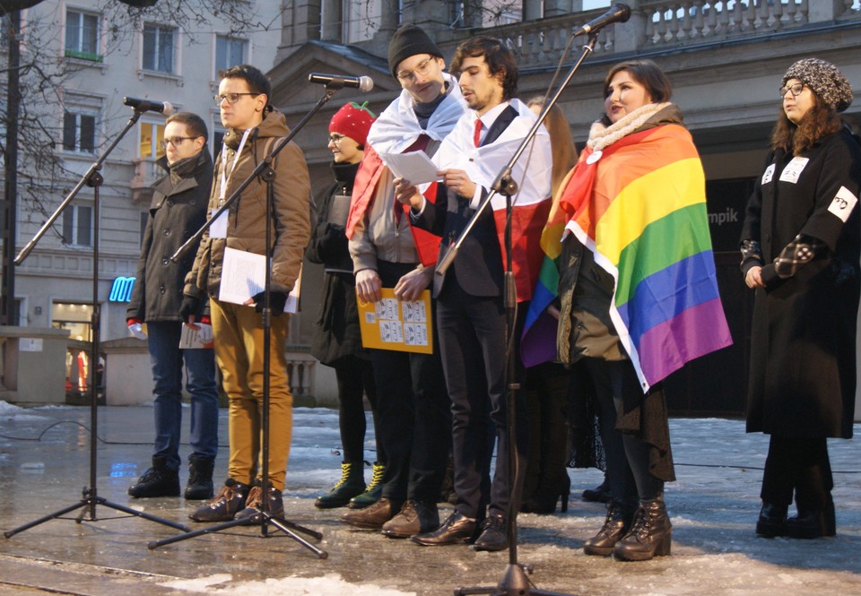 Protest student+-w w Poznaniu, fot. Glanc9