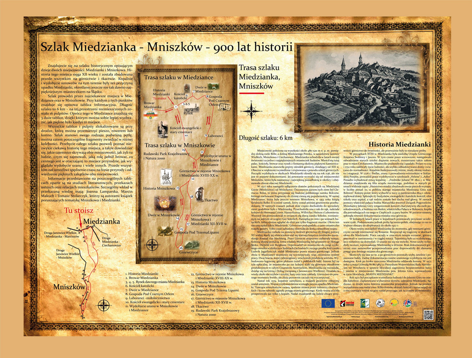 Ścieżka historyczno-edukacyjna "Szlak Miedzianka - Mniszków - 900 lat historii"