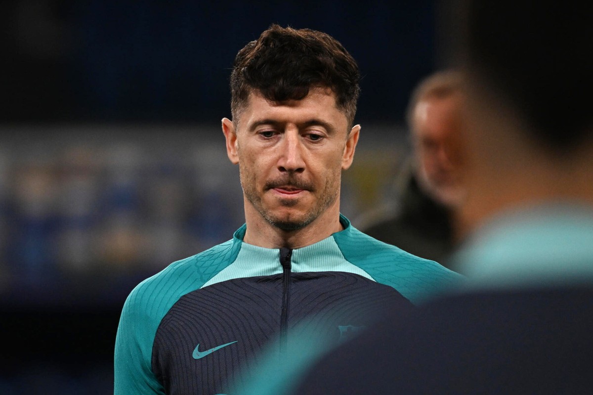 Robert Lewandowski i jego nowa fryzura