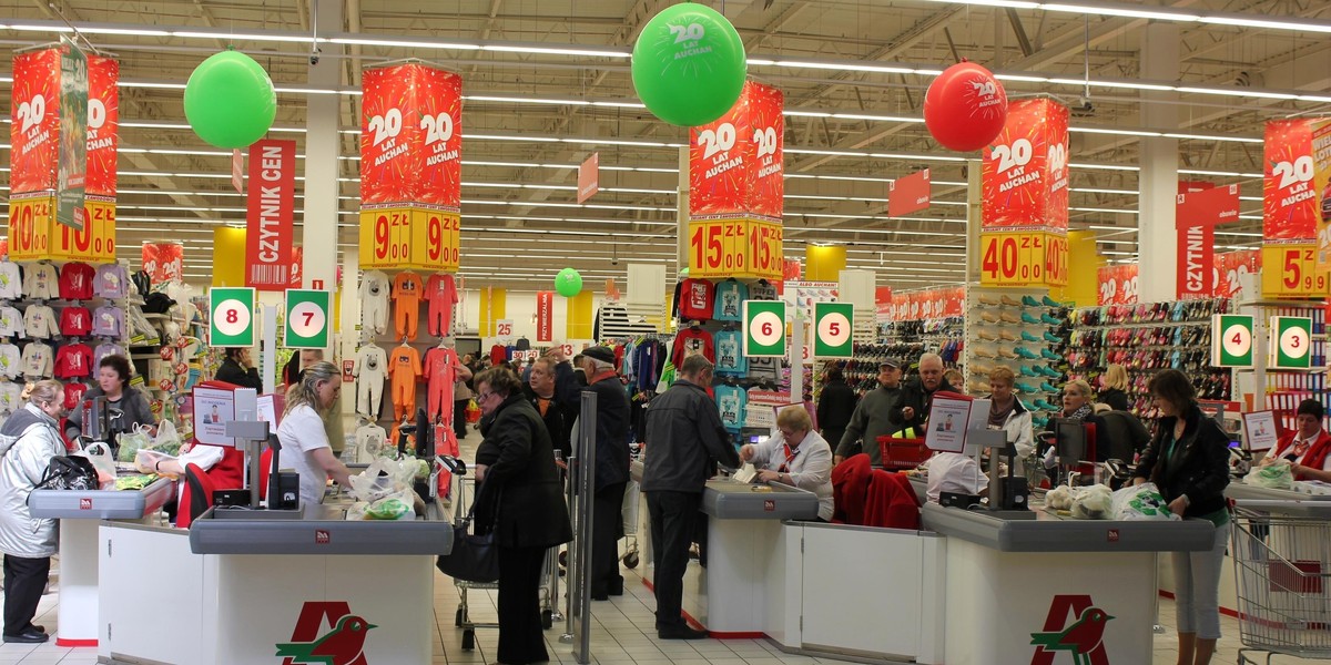 WIELKIE OTWARCIE HIPERMARKETU AUCHAN W JELENIEJ GORZE