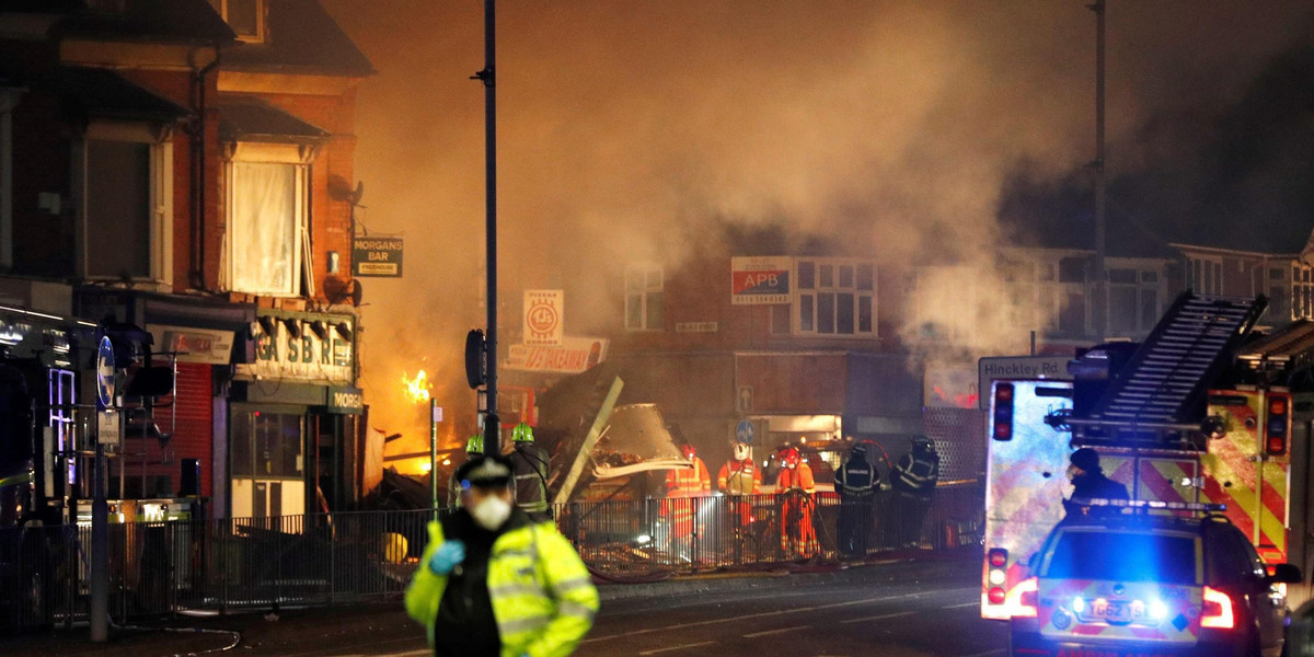 Eksplozja w polskim sklepie w Leicester