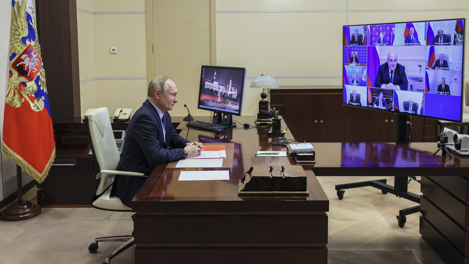 Władimir Putin na spotkaniu Rady Bezpieczeństwa Federacji Rosyjskiej