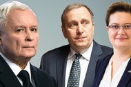 pis, sondaż, poparcie, kaczyńki, lubnauer, schetyna, 