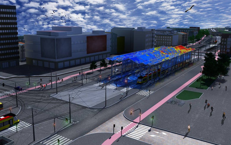Centralny przystanek przesiadkowy w Łodzi - wizualizacja 1