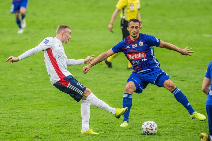 Pilka nozna. PKO Ekstraklasa. Piast Gliwice - Gornik Zabrze. 09.06.2020