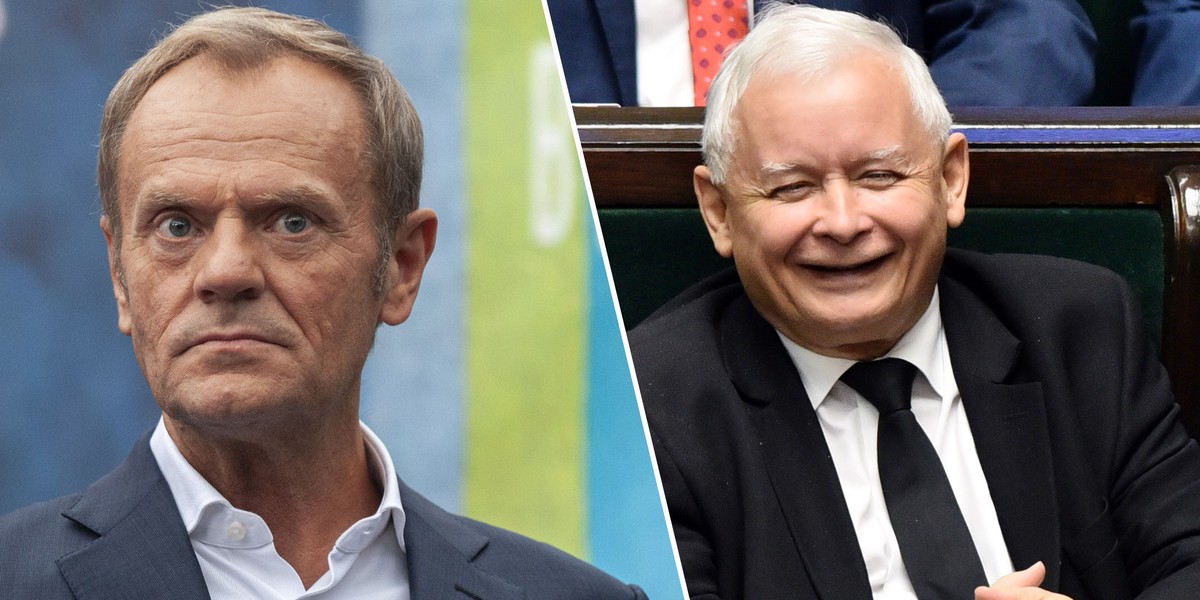 Donald Tusk i Jarosław Kaczyński