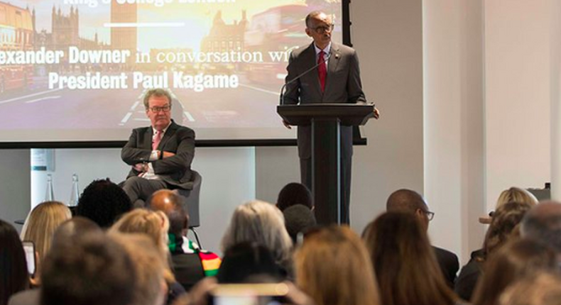 President Kagame speaks at King’s College in London International School for Government 