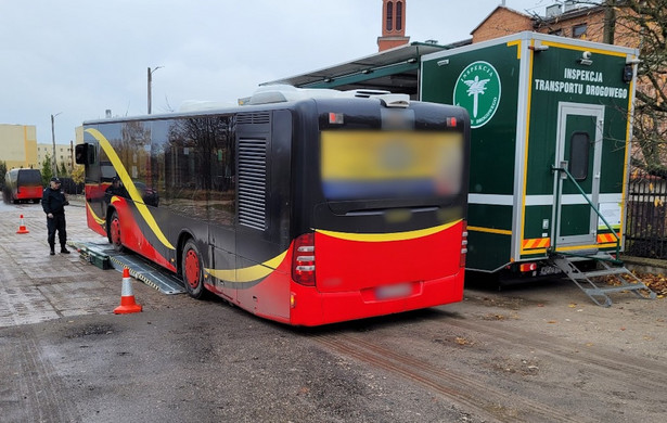 Kontrole autobusów miejskich w Zgierzu