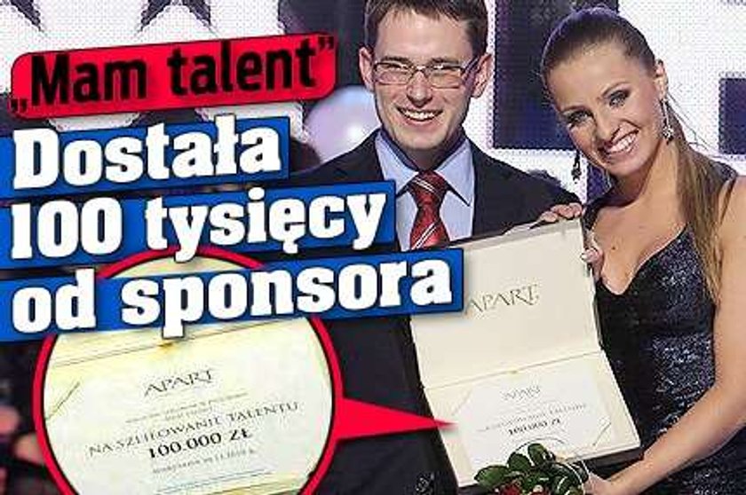 "Mam talent". Dostała 100 tysięcy od sponsora