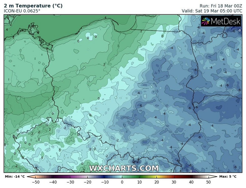 Poranek w wielu regionach przyniesie mróz