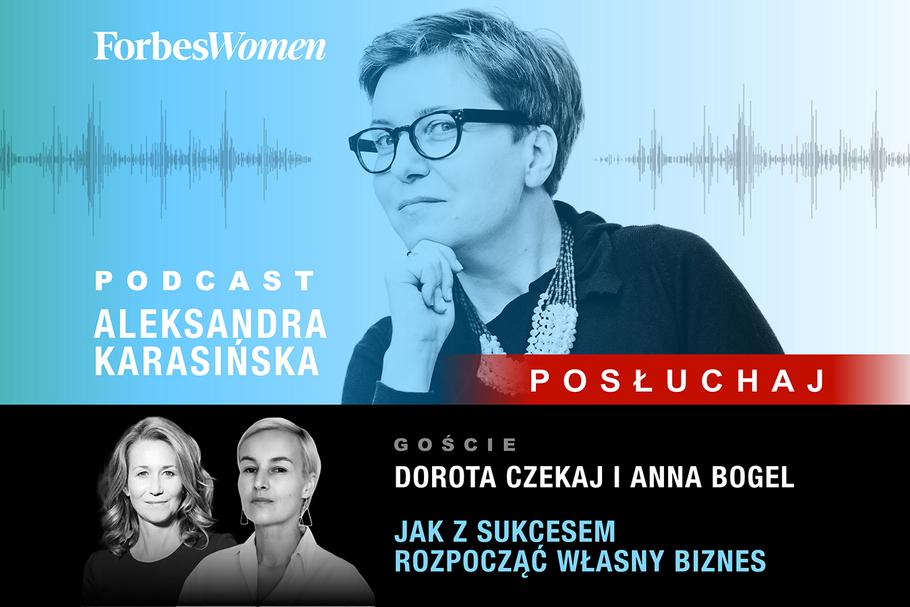 Podcast Forbes Women. Aleksandra Karasińska – Anna Bogel i Dorota Czekaj