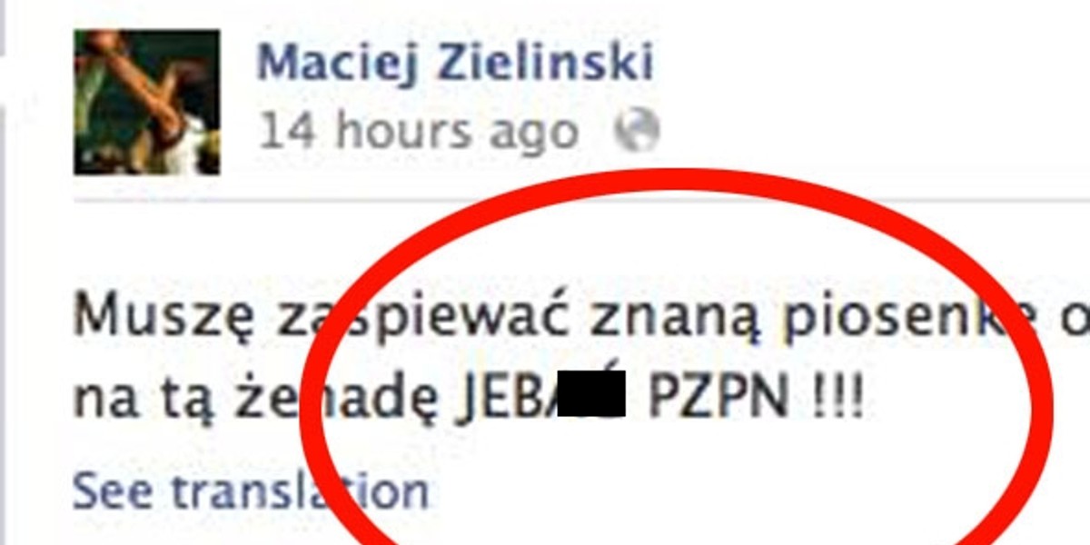 Wpis Macieja Zielińskiego