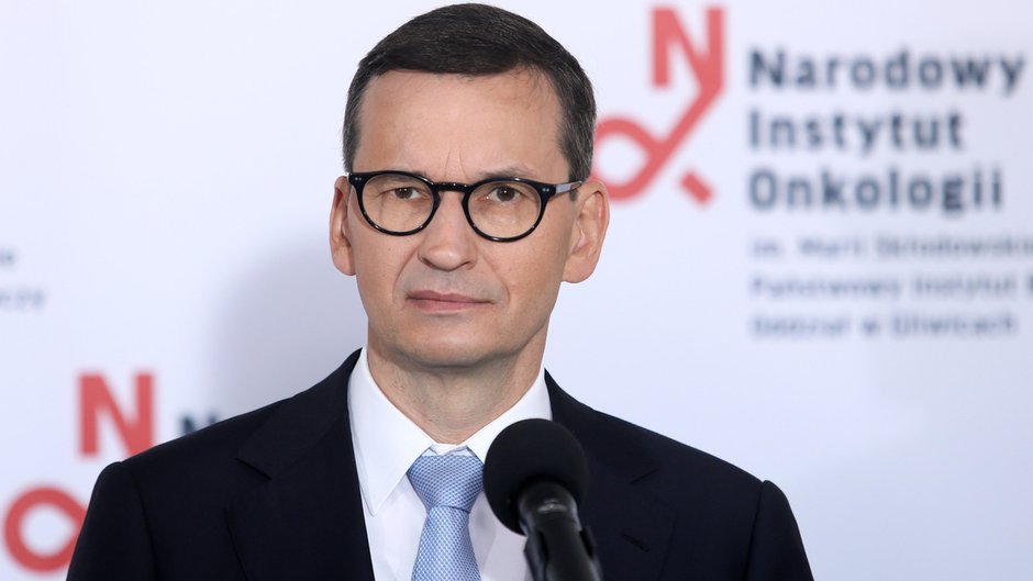 Premier Mateusz Morawiecki w Narodowym Instytucie Onkologii w Gliwicach