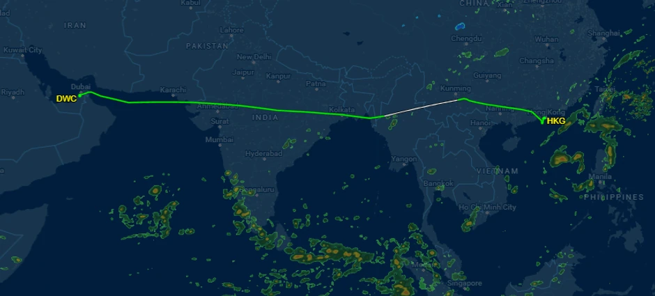 Trasa letenja Boing 747