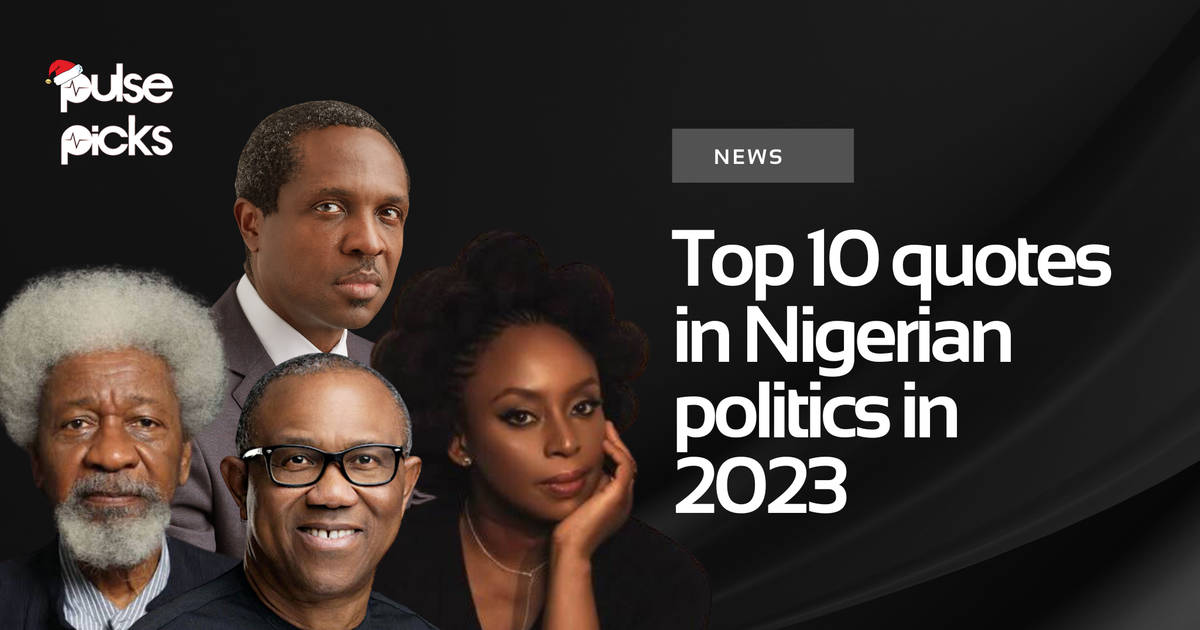 Top 10 quotes in Nigerian politics in 2023 - Vimarsana News