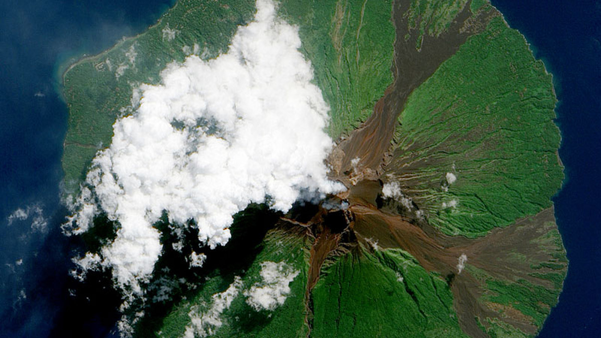 Wulkan Manam, fot. NASA