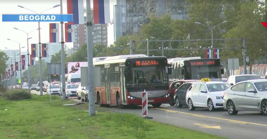 Radovi u Bulevaru Mihajla Pupina, gužve na Novom Beogradu