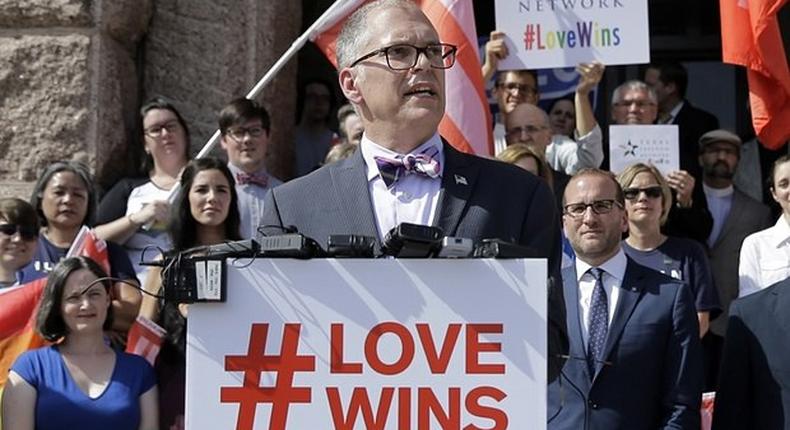 Jim Obergefell, the plaintiff in the Obergefell v Hodges supreme court case that legalised same-sex marriage in the US.