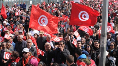 Tunezja Tunis protest przeciwko terroryzmowi