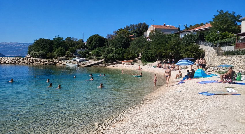 Plaža na Jadranu - ilustracija