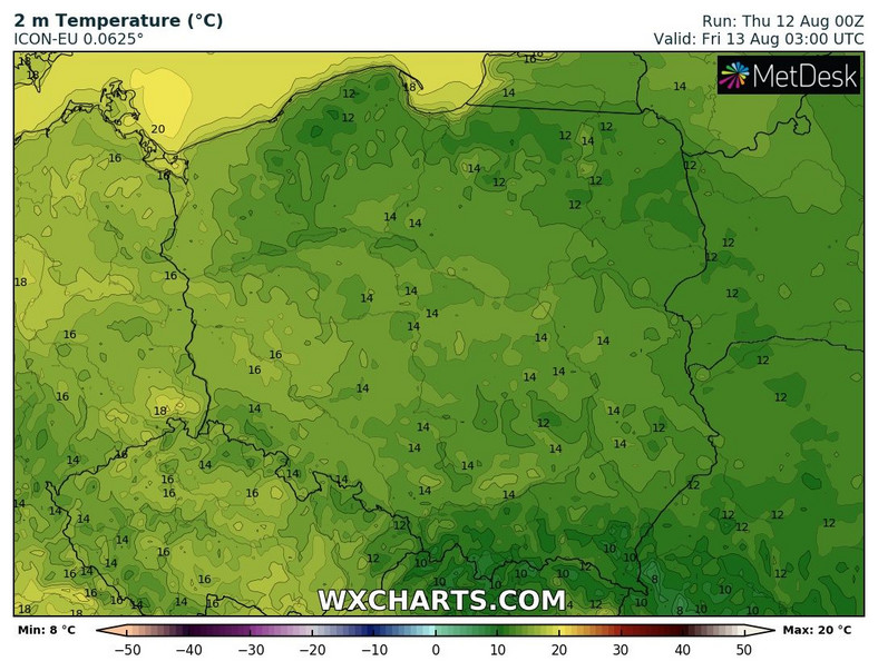 Noc znowu zapowiada się chłodno