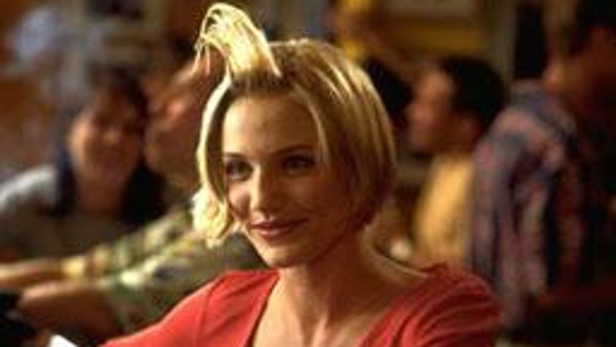 Scena z komedii "Sposób na blondynkę", w której Cameron Diaz ma problemy z żelem do włosów, została uznana za najzabawniejszy filmowy moment wszech czasów.