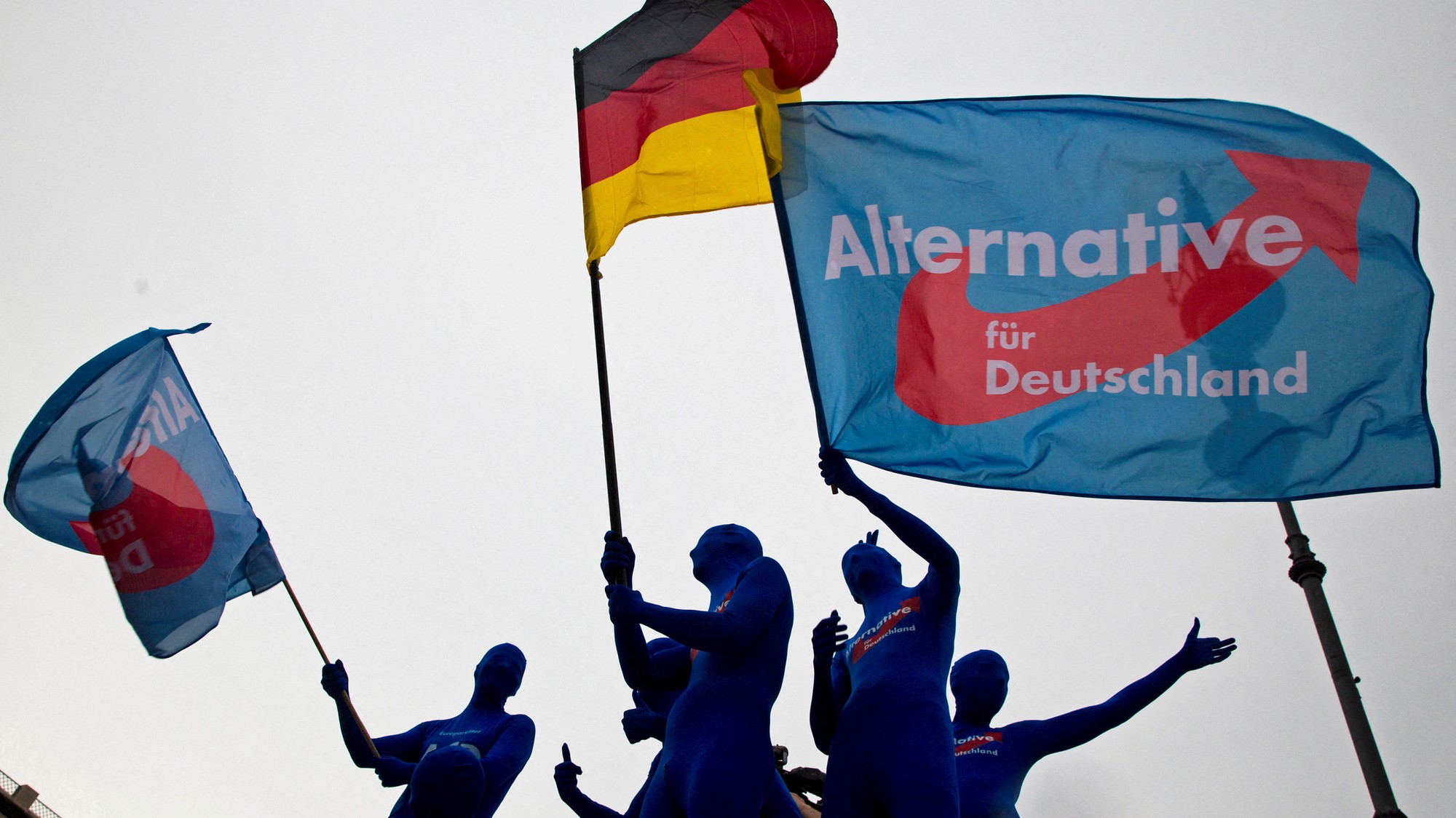 Podporovatelia AfD (Alternatíva pre Nemecko), REUTERS/Thomas Peter