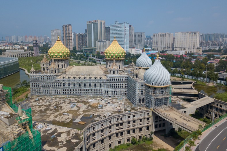 Miasto widmo Xiangyun w prowincji Hebei w północnych Chinach