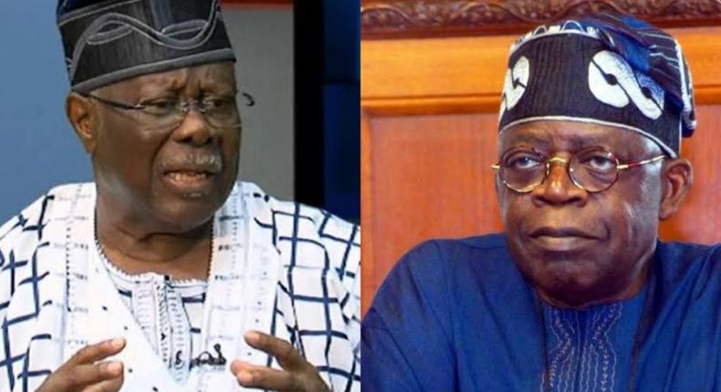 Chief Bode George and President-elect, Asiwaju Bola Tinubu 