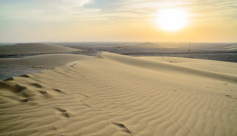 Pustynny krajobraz Kataru