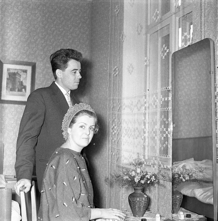 Małgorzata Lorentowicz y Tadeusz Janczar en 1959.