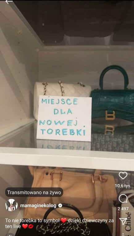Nowa torebka Mamy Ginekolog zajęła honorowe miejsce wśród jej kolekcji torebek