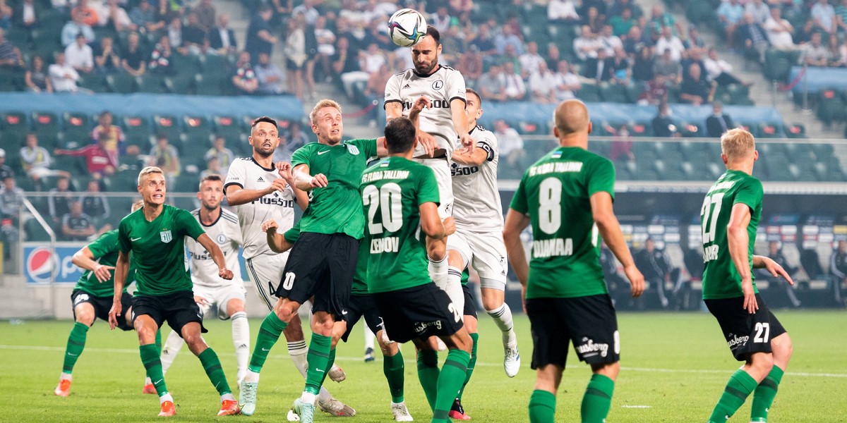 Pilka nozna. Liga Mistrzow. Legia Warszawa - Flora Tallinn. 21.07.2021