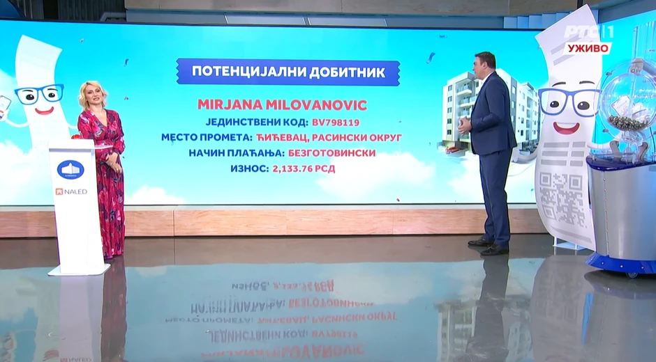 Dobitnici drugog izvlačenje u nagradnoj igri "Uzmi račun i pobedi"